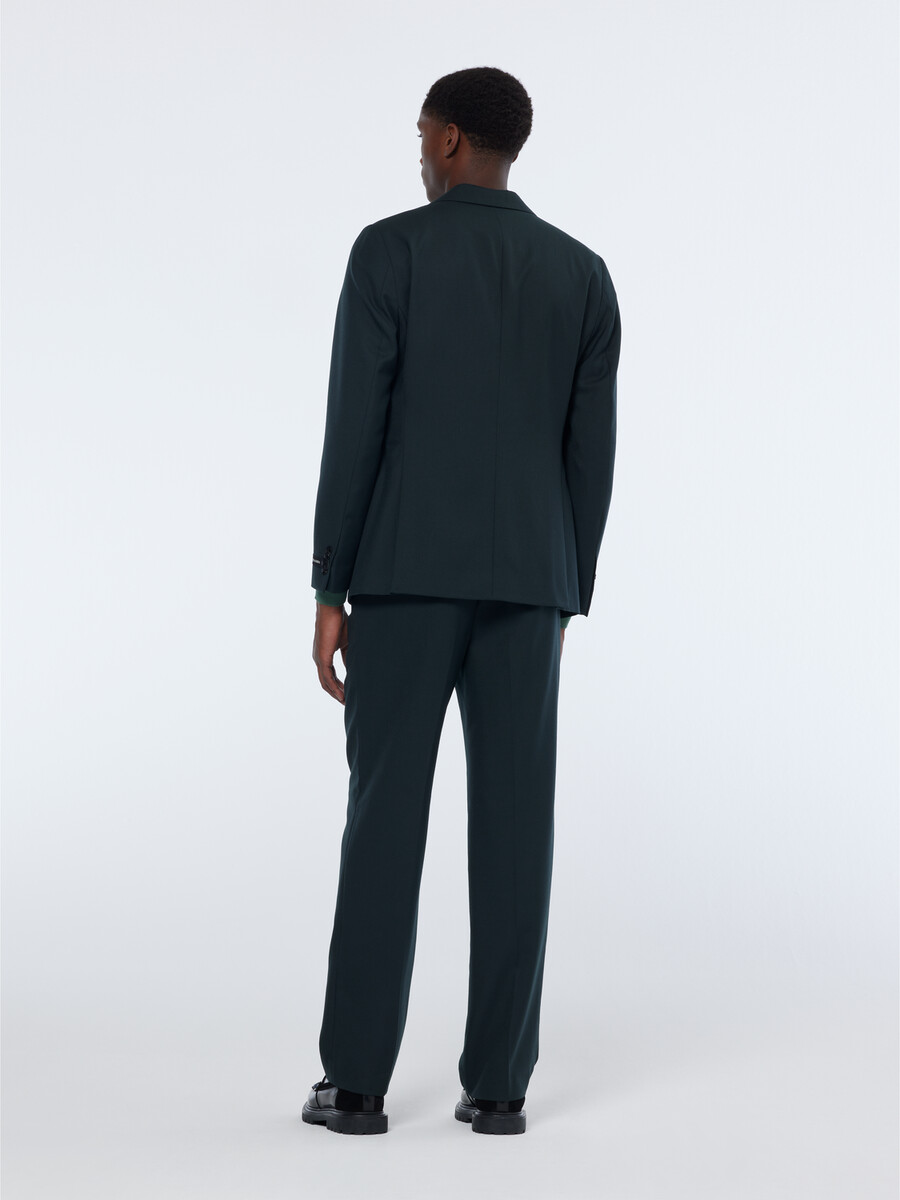 blazer mit einem knopf spitzem revers und regulärer passform