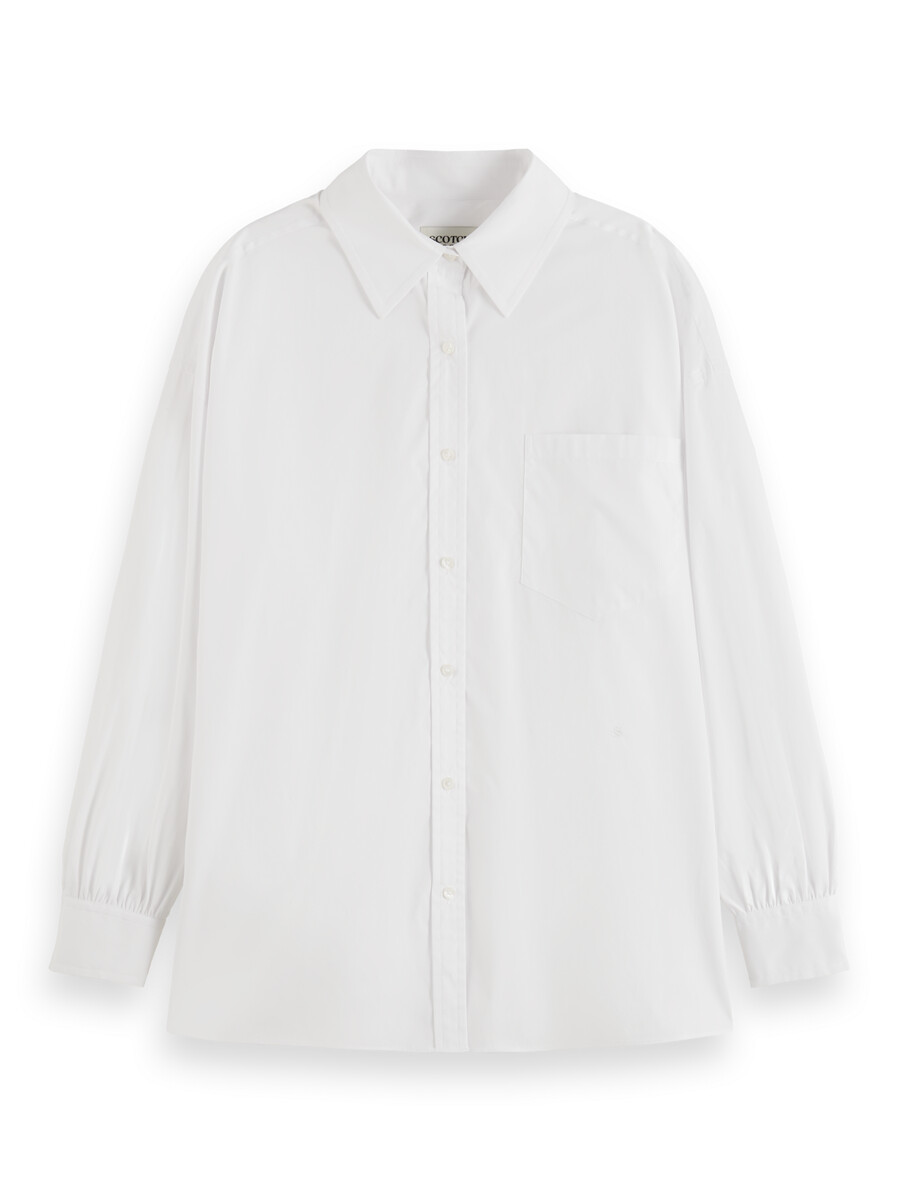 essentials — girlfriend poplin shirt