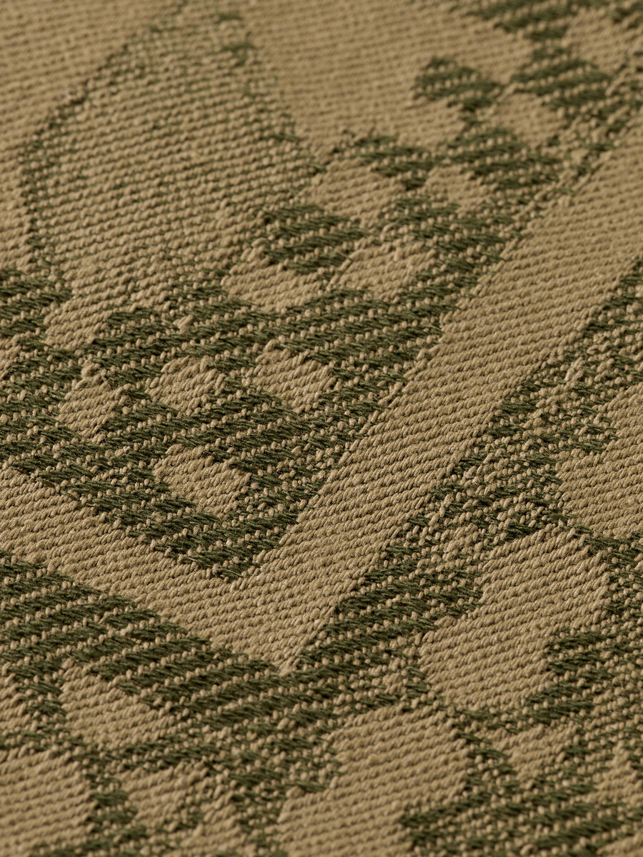 jacke aus jacquard-baumwollmischgewebe