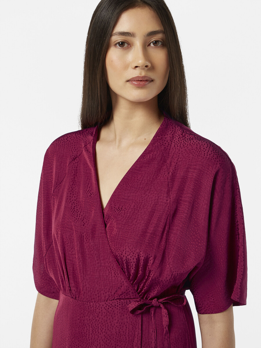 jacquard-midi-wickelkleid