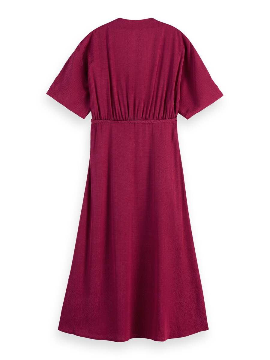 jacquard-midi-wickelkleid
