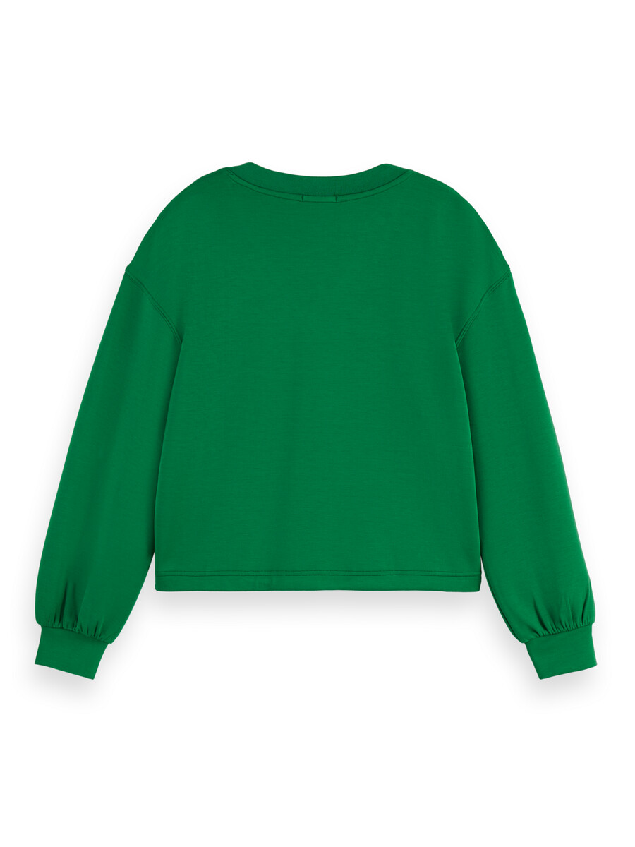 modal-sweatshirt mit v-ausschnitt