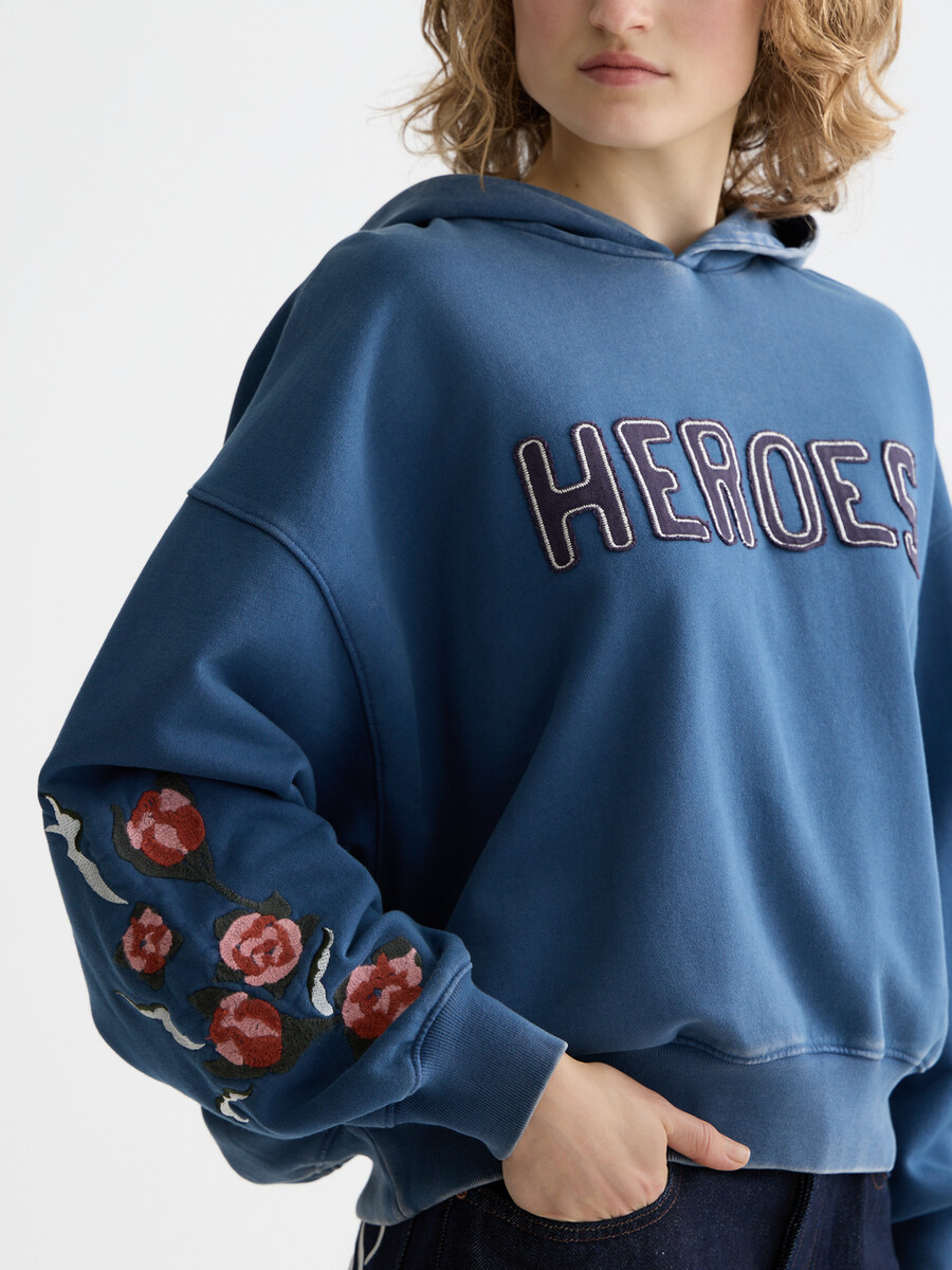 hoodie mit gewaschenem artwork zum 40-jährigen jubiläum