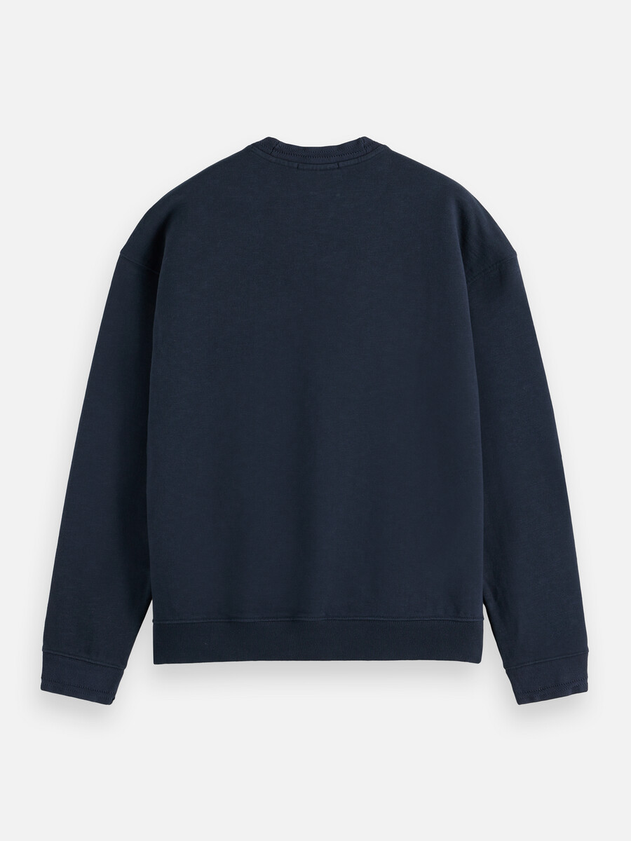 sweatshirt mit kreuzstichmuster und lockerer passform