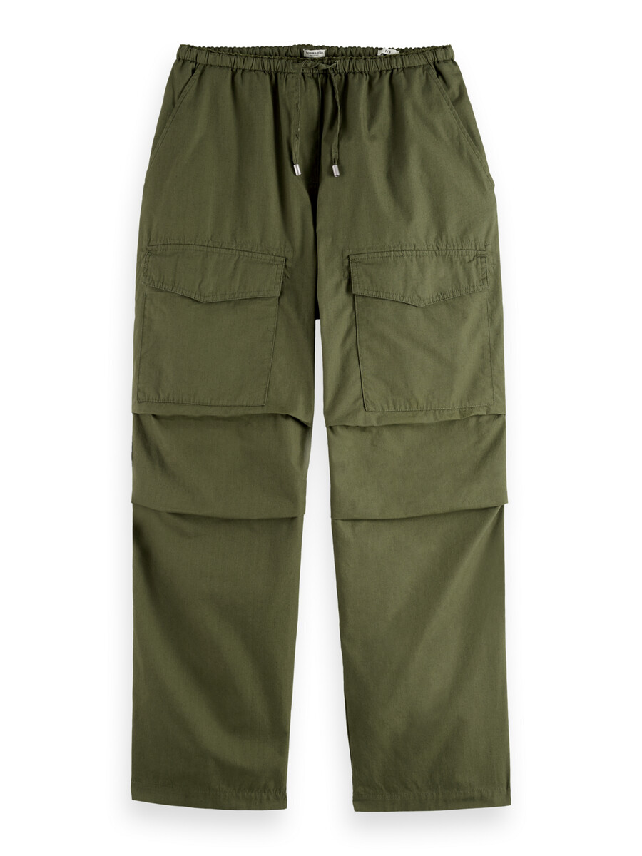 ivy cargohose mit mittelhohem bund und weitem bein