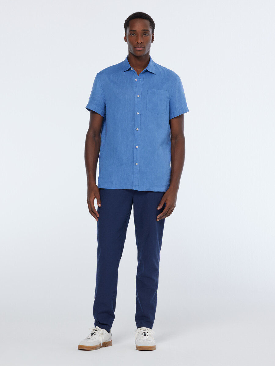 essentials — warren jogginghose aus baumwoll-leinen-twill