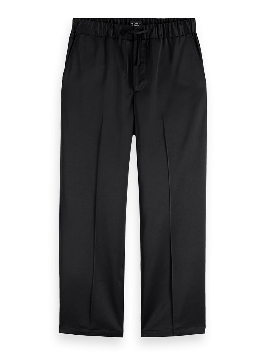 jogginghose aus schwerem satin mit lockerer passform