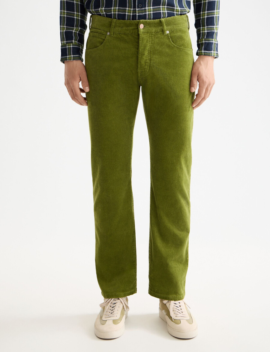 die zee straight jeans aus farbigem cord