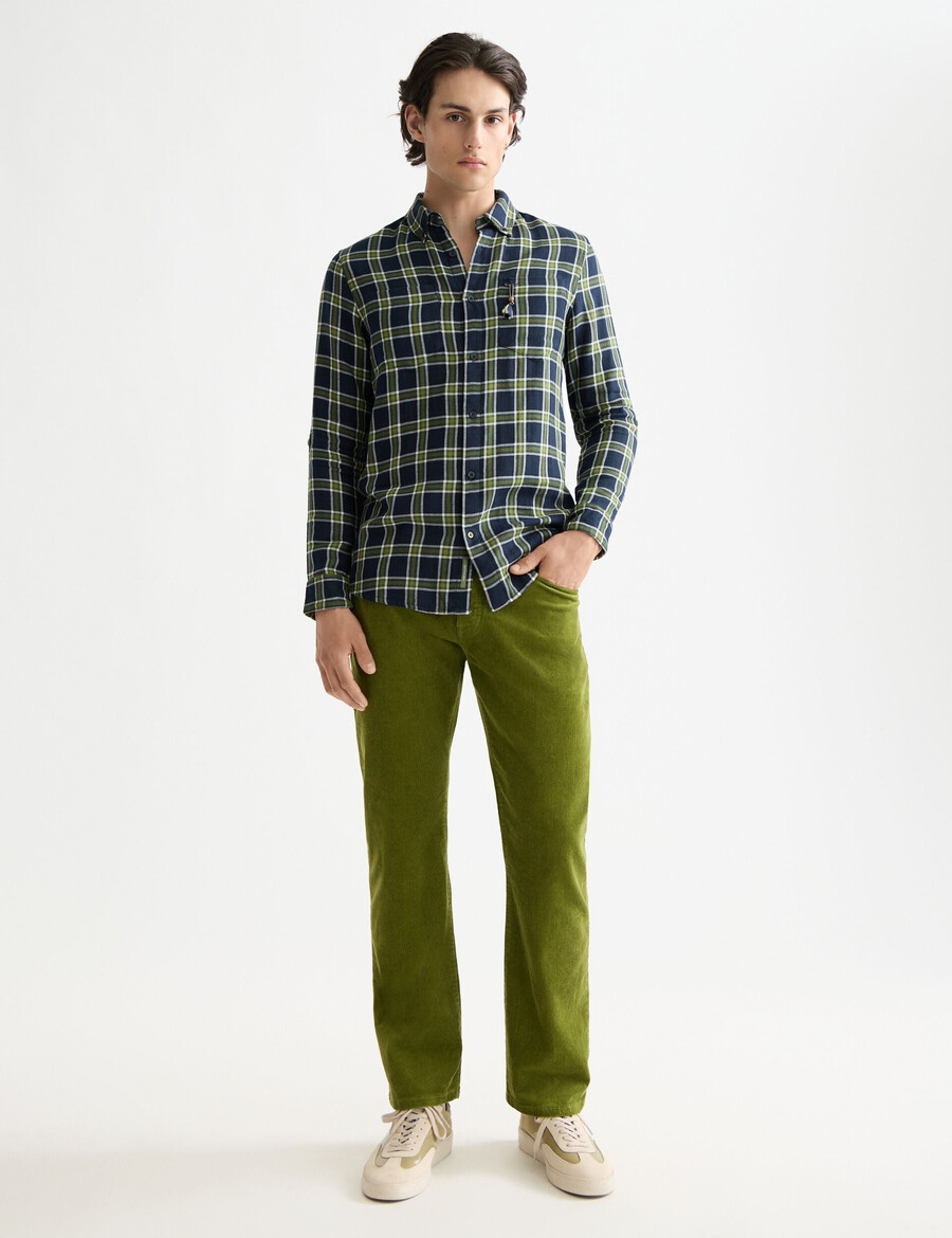 die zee straight jeans aus farbigem cord