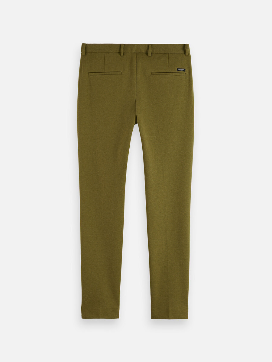 seasonal core mott tailored cotton blend jersey chino