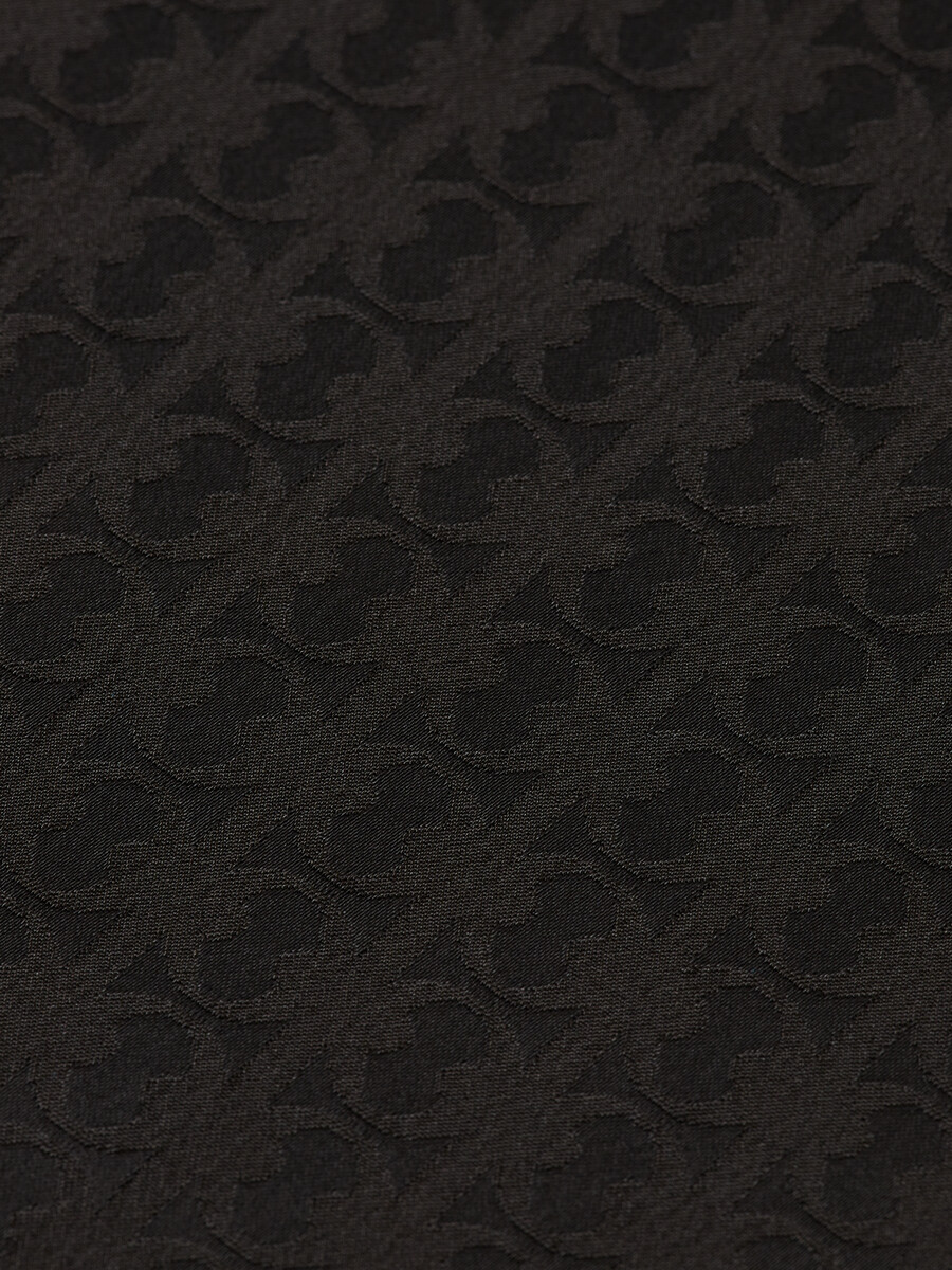 jacquard-satinhemd mit entspannter passform