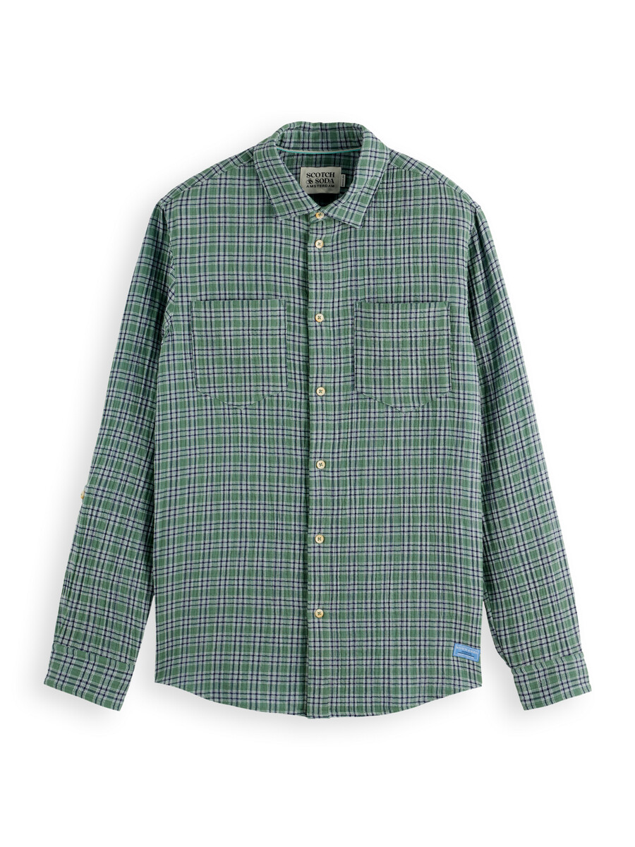 regular fit doppelkarohemd