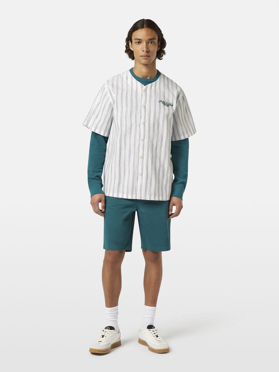 baseball-kurzarmshirt mit lockerer passform