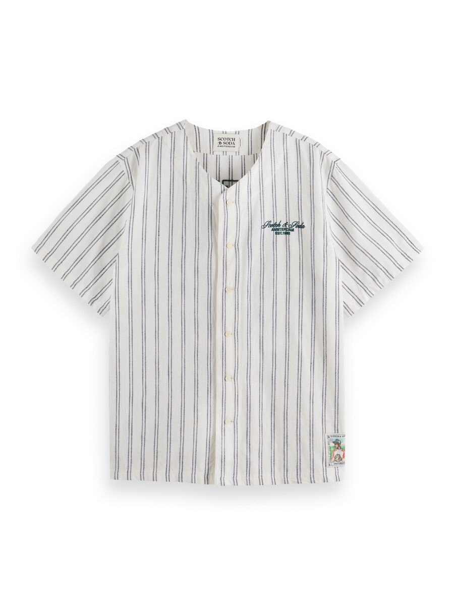 baseball-kurzarmshirt mit lockerer passform