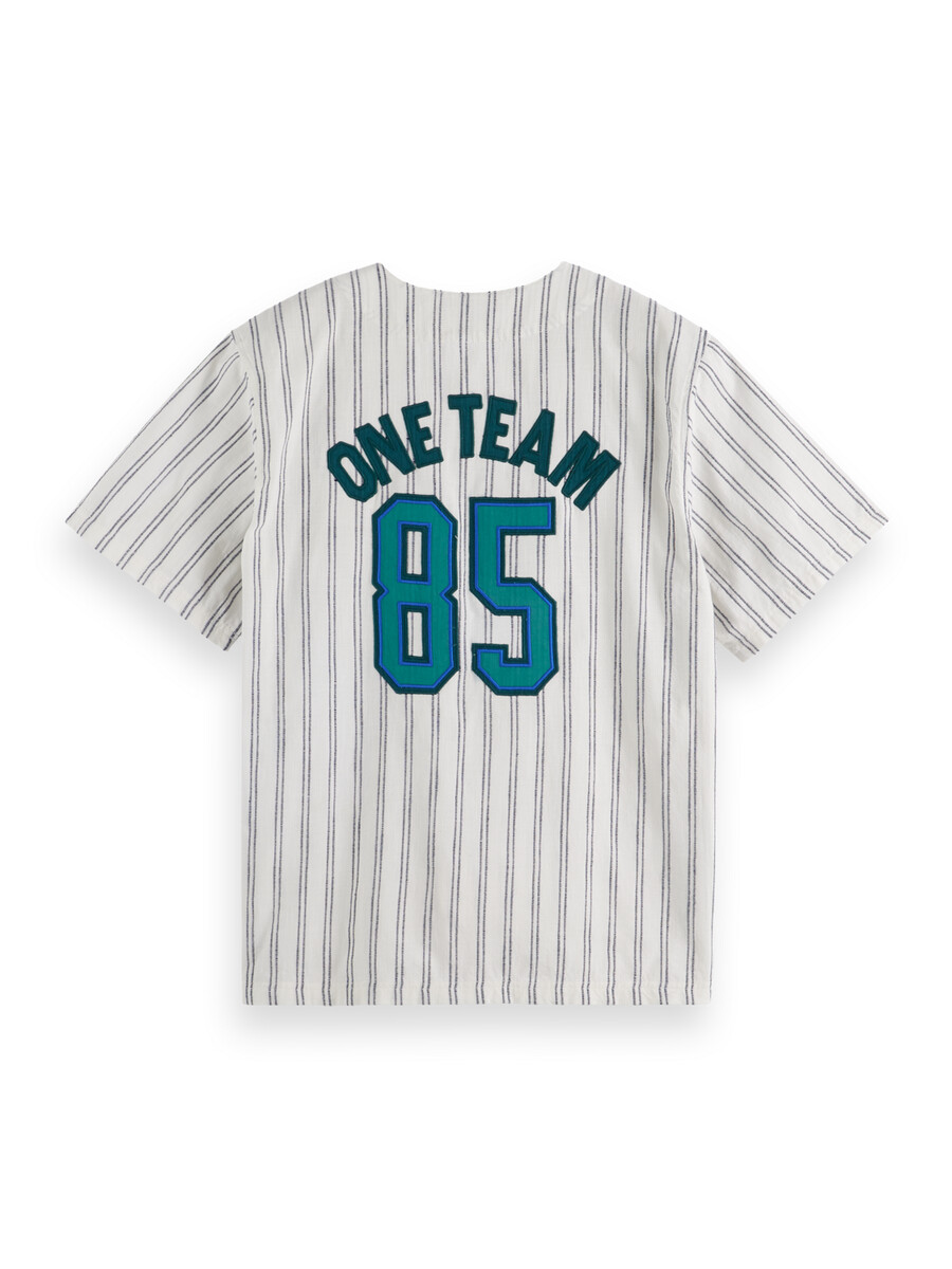 baseball-kurzarmshirt mit lockerer passform