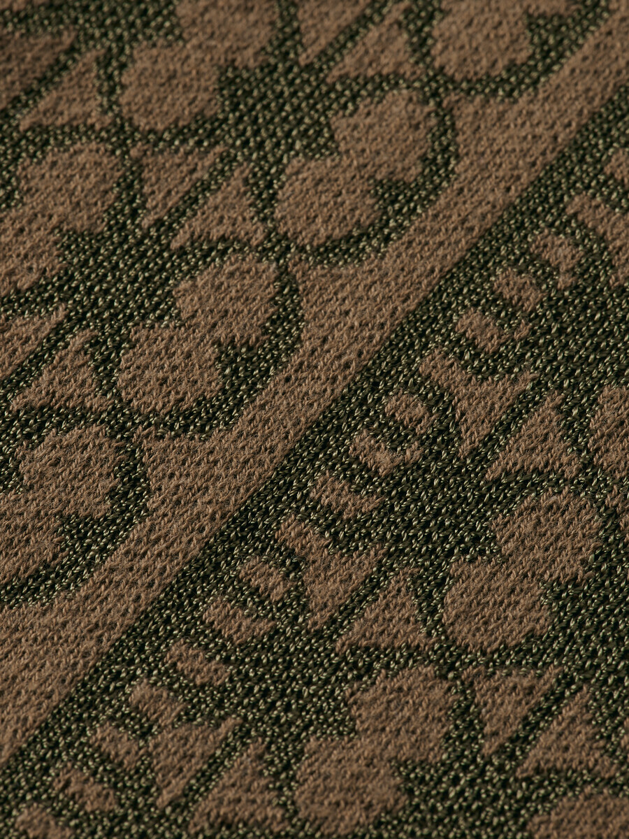 kurzarmhemd aus jacquard-strick