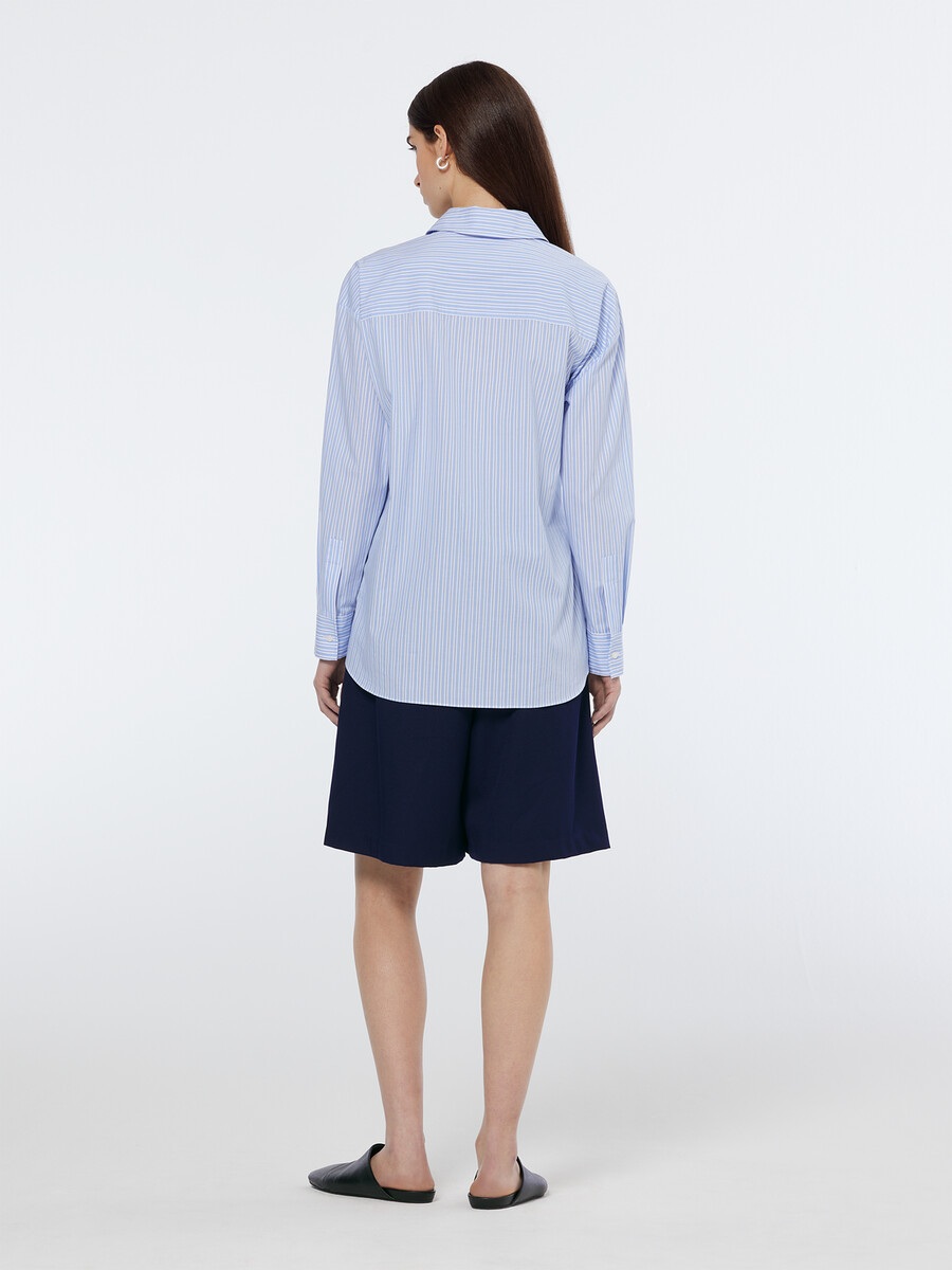kurzer plissierter gabardine-twill-stoff