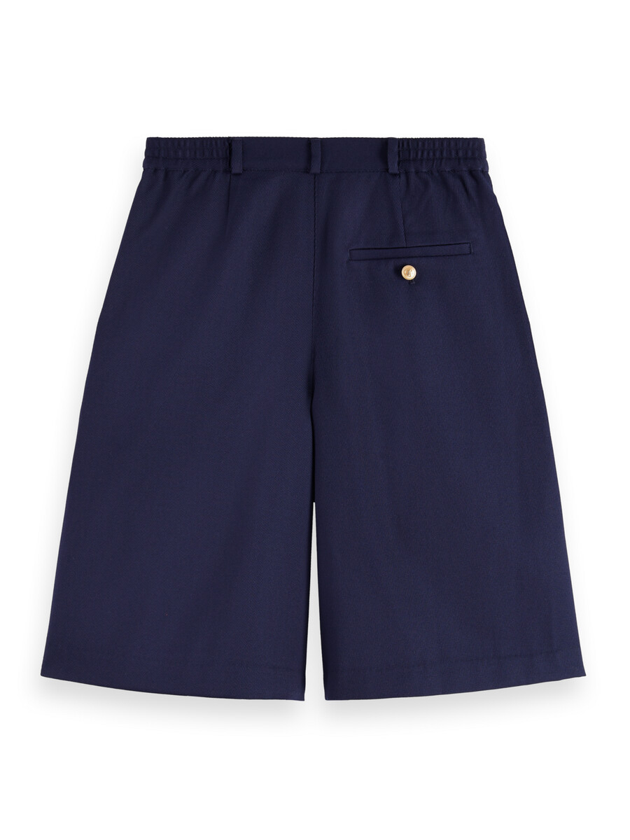 kurzer plissierter gabardine-twill-stoff