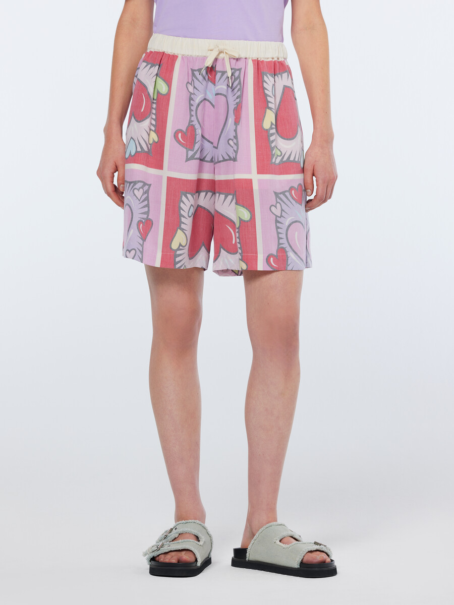 scotch soda x burton morris short mit herzmuster