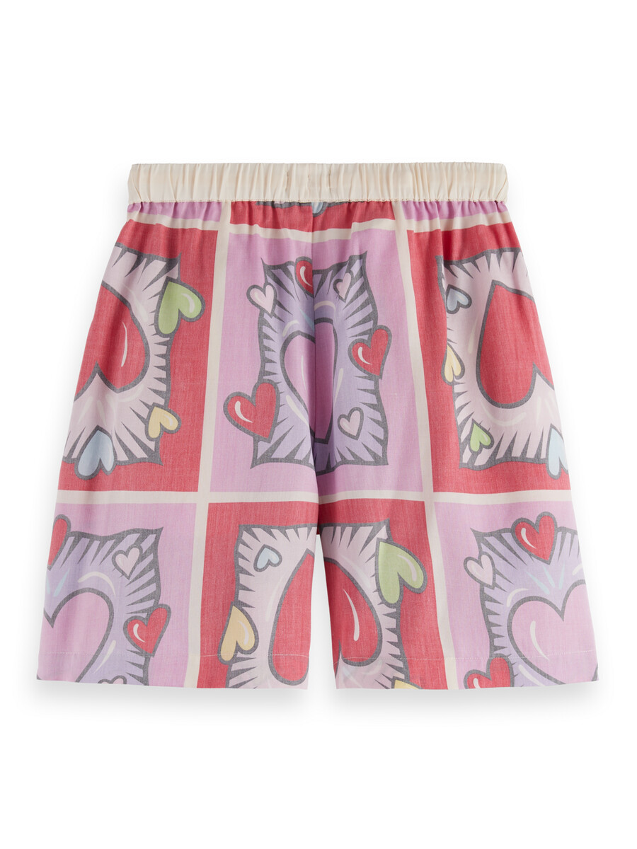 scotch soda x burton morris short mit herzmuster