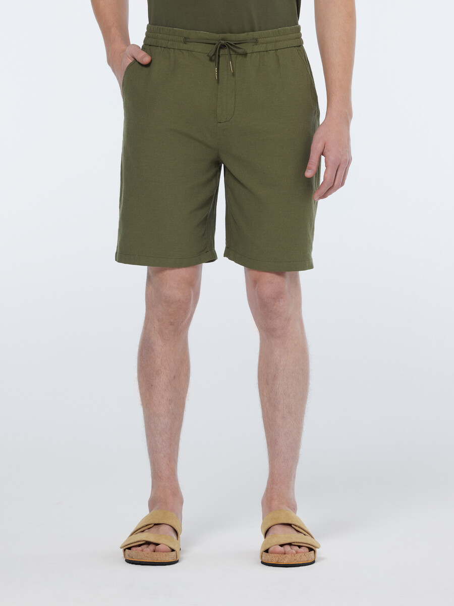 lieblings-bermudashorts aus baumwoll-leinen-mischgewebe mit lockerer passform