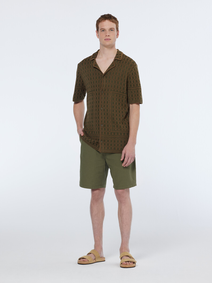 lieblings-bermudashorts aus baumwoll-leinen-mischgewebe mit lockerer passform