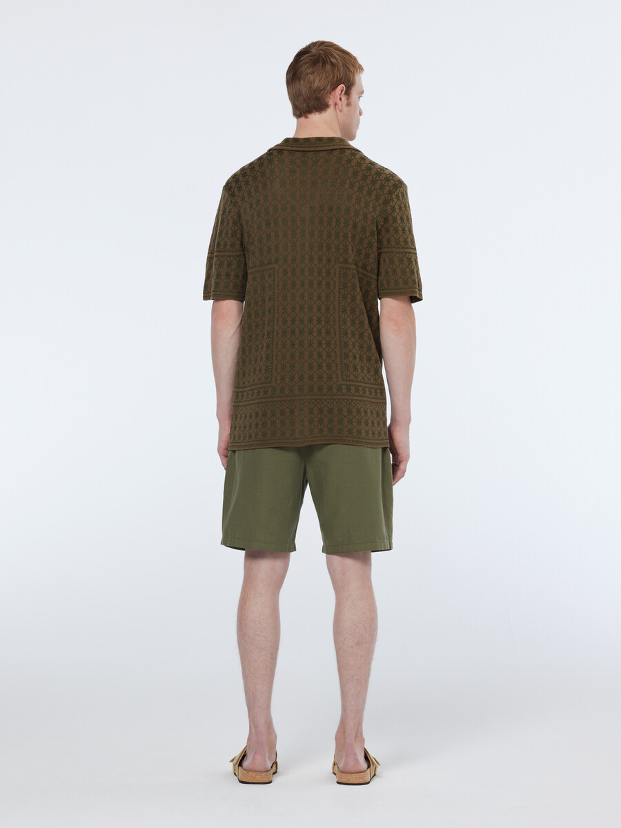 lieblings-bermudashorts aus baumwoll-leinen-mischgewebe mit lockerer passform