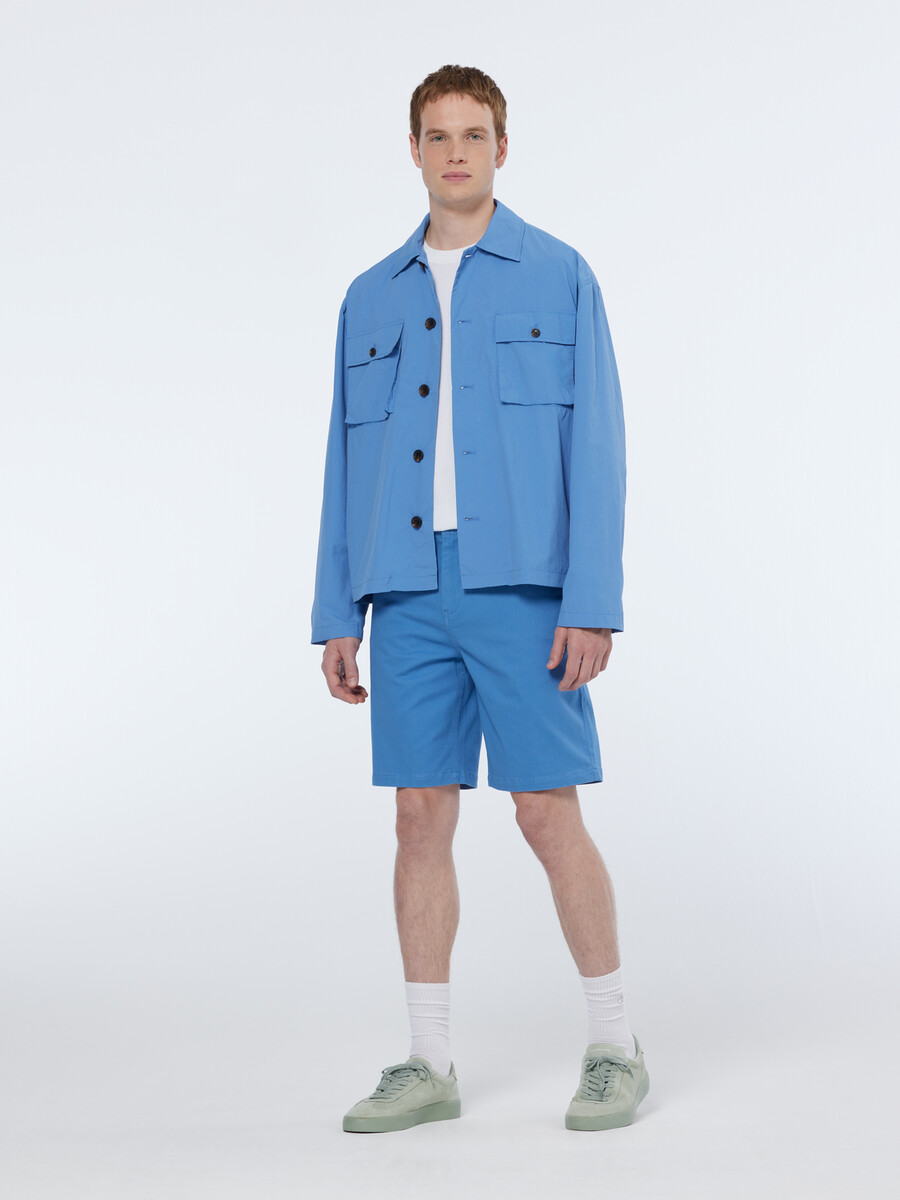 stuart shorts aus gewaschener baumwollmischung reguläre passform
