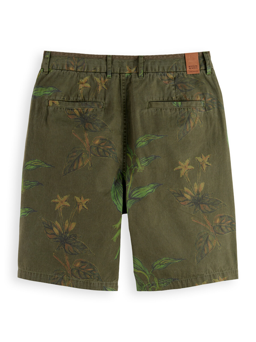 bedruckte baumwollshorts mit lockerer passform