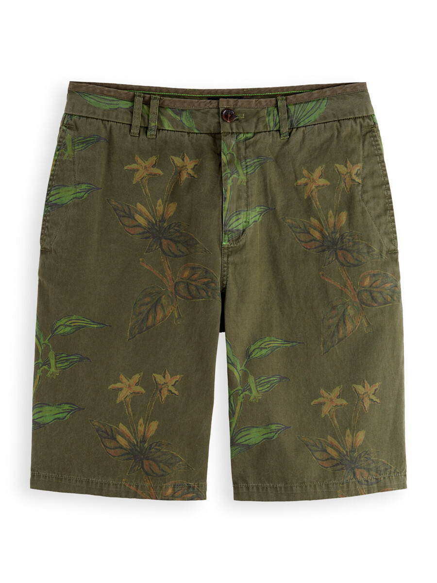 bedruckte baumwollshorts mit lockerer passform