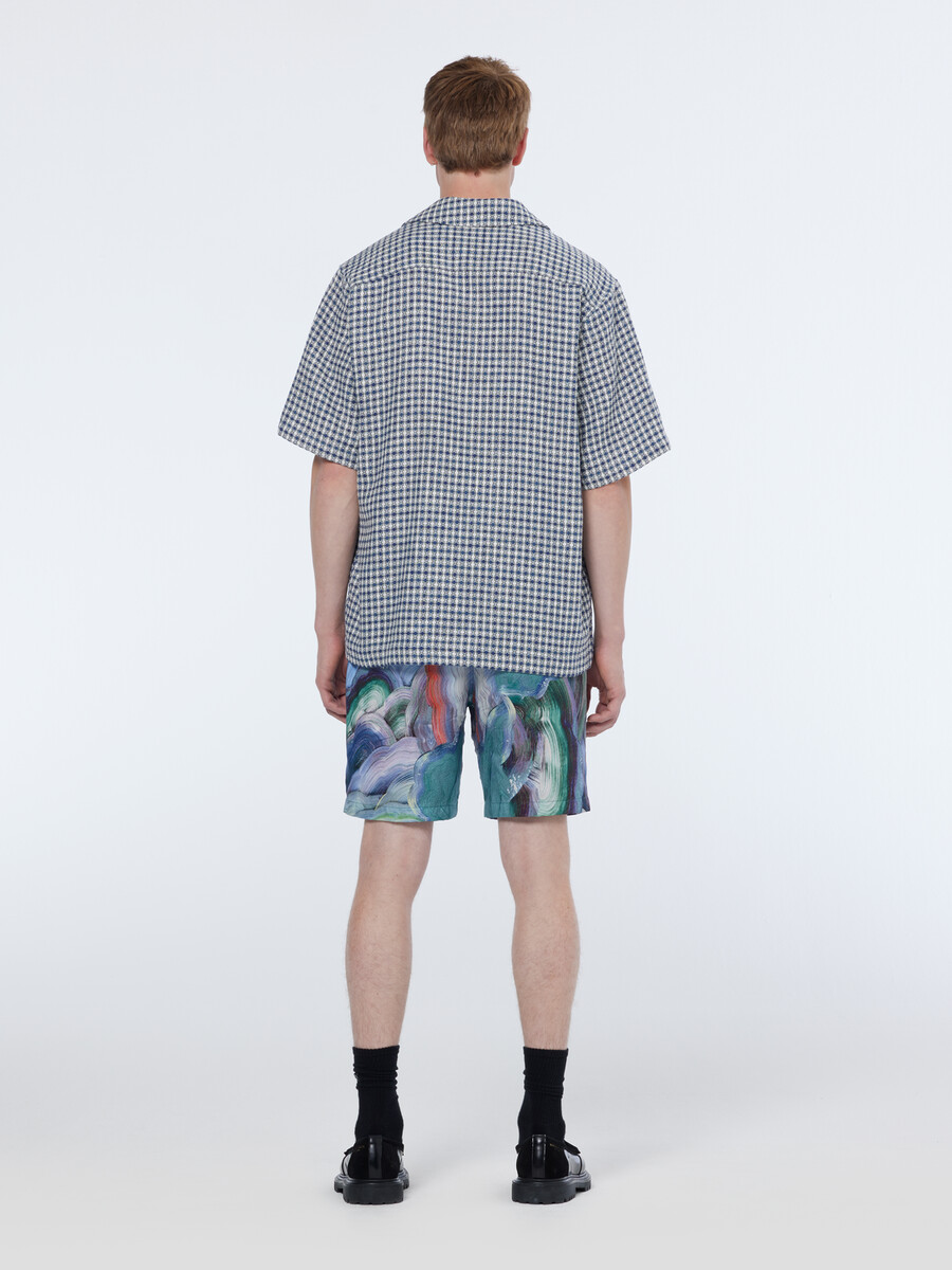 lieblings-bermudashorts mit abstraktem print und lockerer passform