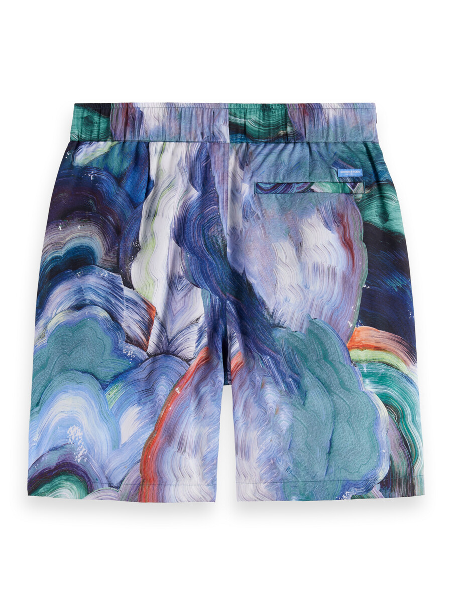 lieblings-bermudashorts mit abstraktem print und lockerer passform