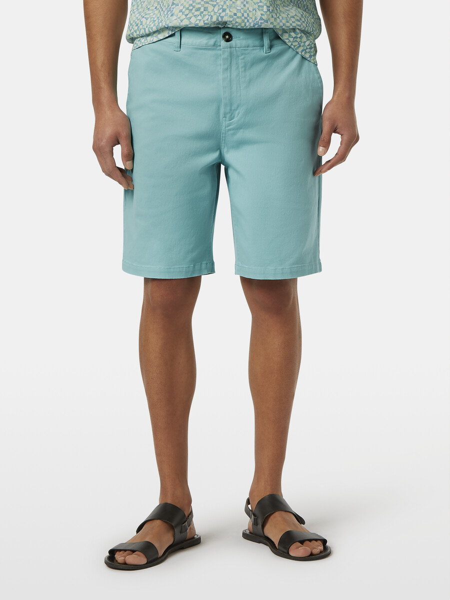 stuart chino-shorts aus gewaschenem baumwollmischgewebe
