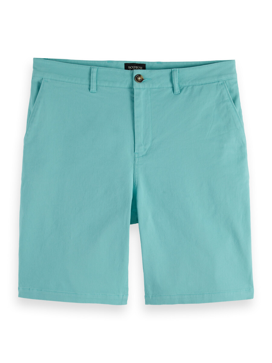 stuart chino-shorts aus gewaschenem baumwollmischgewebe