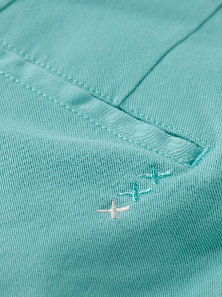 stuart chino-shorts aus gewaschenem baumwollmischgewebe