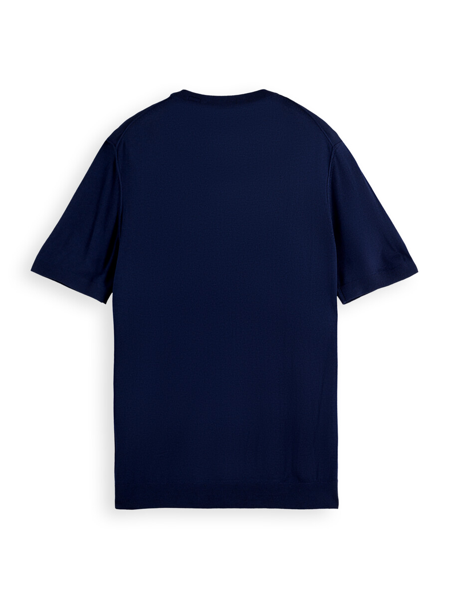 strick-t-shirt in regulärer passform