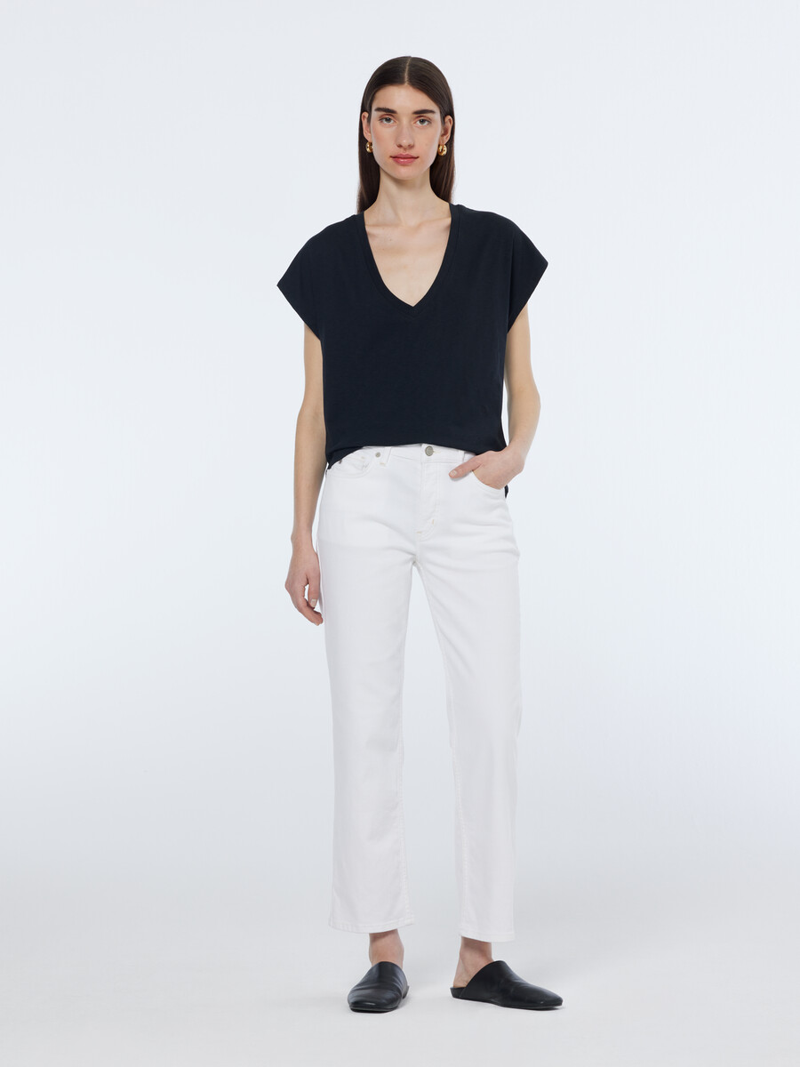 essentials — slub v-neck t-shirt