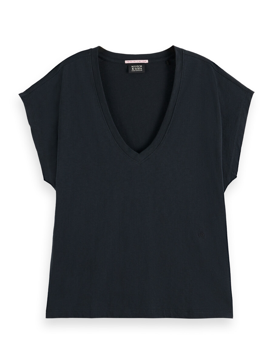 essentials — slub v-neck t-shirt