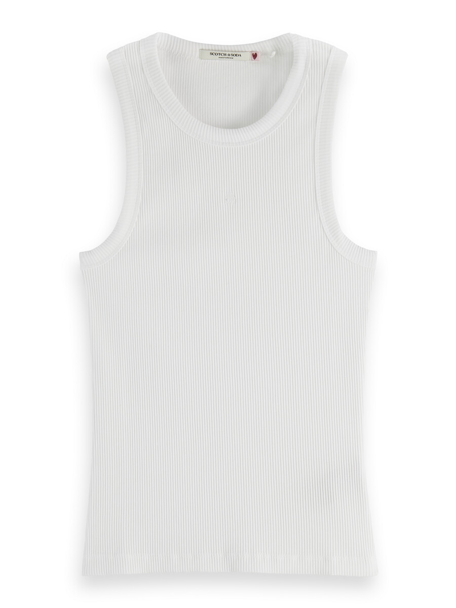 essentials — geripptes racer-tanktop
