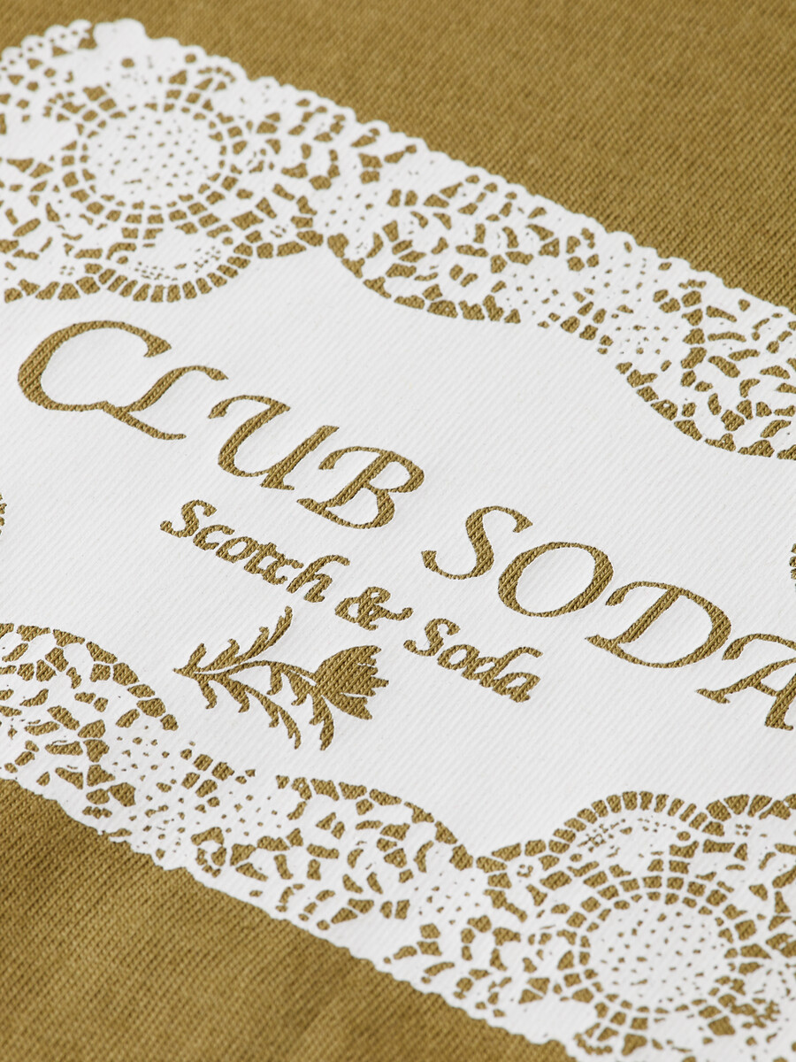 club soda artwork regular fit t-shirt