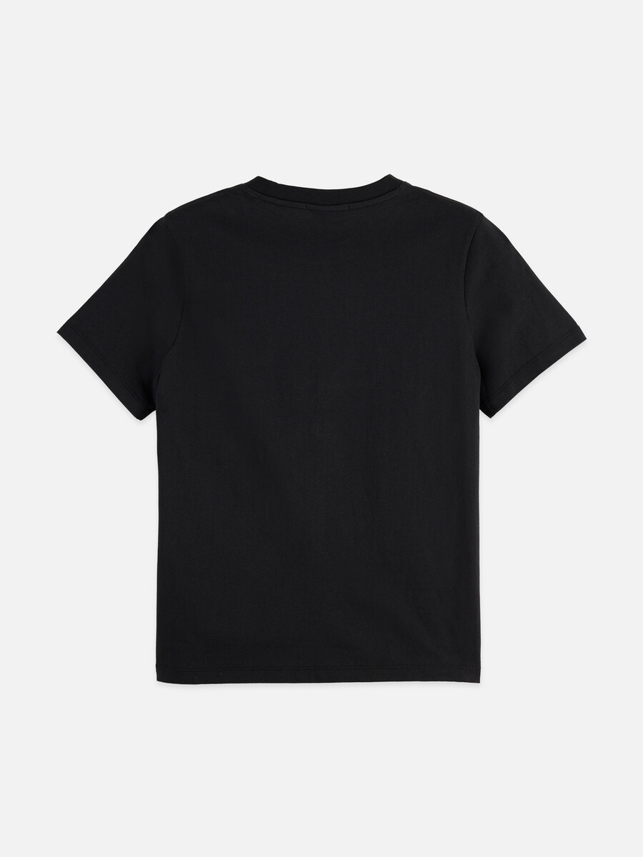 kleines brustmotiv reguläre passform t-shirt