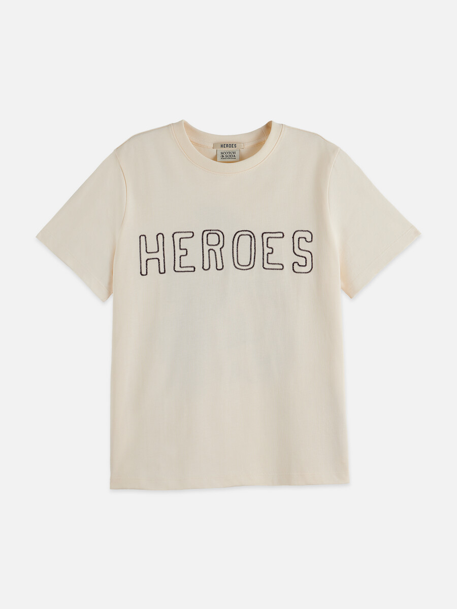 t-shirt zum 40-jährigen jubiläum mit gewaschenem artwork und regulärer passform
